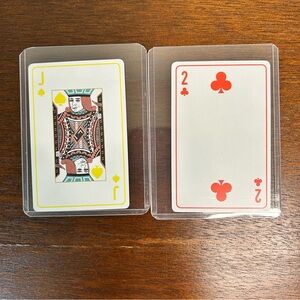 Christian Dior Collectible Playing Cards - Jack of Spades and 2 of Clubs